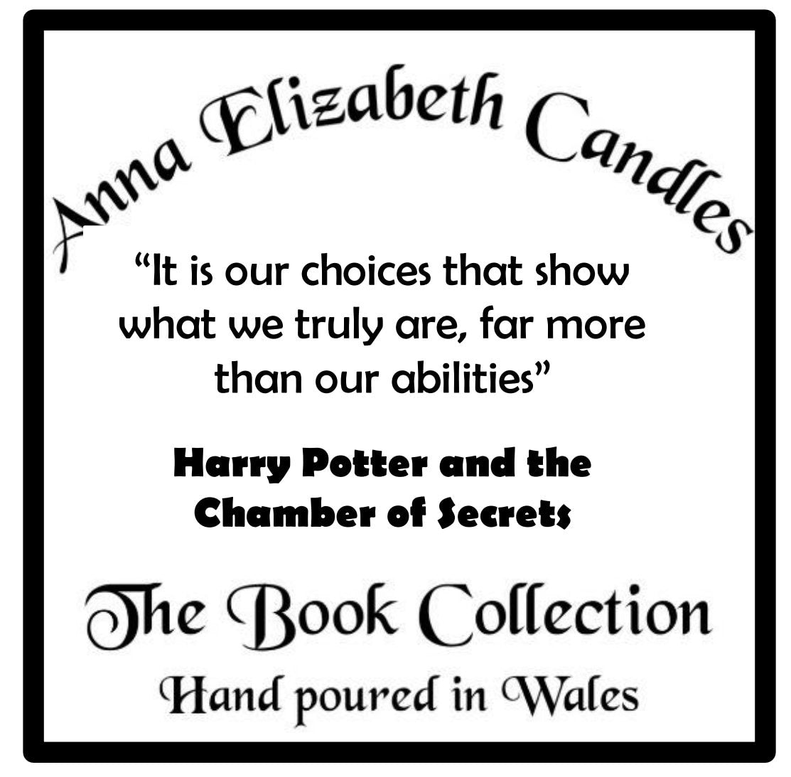 Harry Potter, Book Quote Candles, Candle Gifts, Gifts for book lovers, Handmade Candles, Soy Wax Candles, Hand poured in Wales,