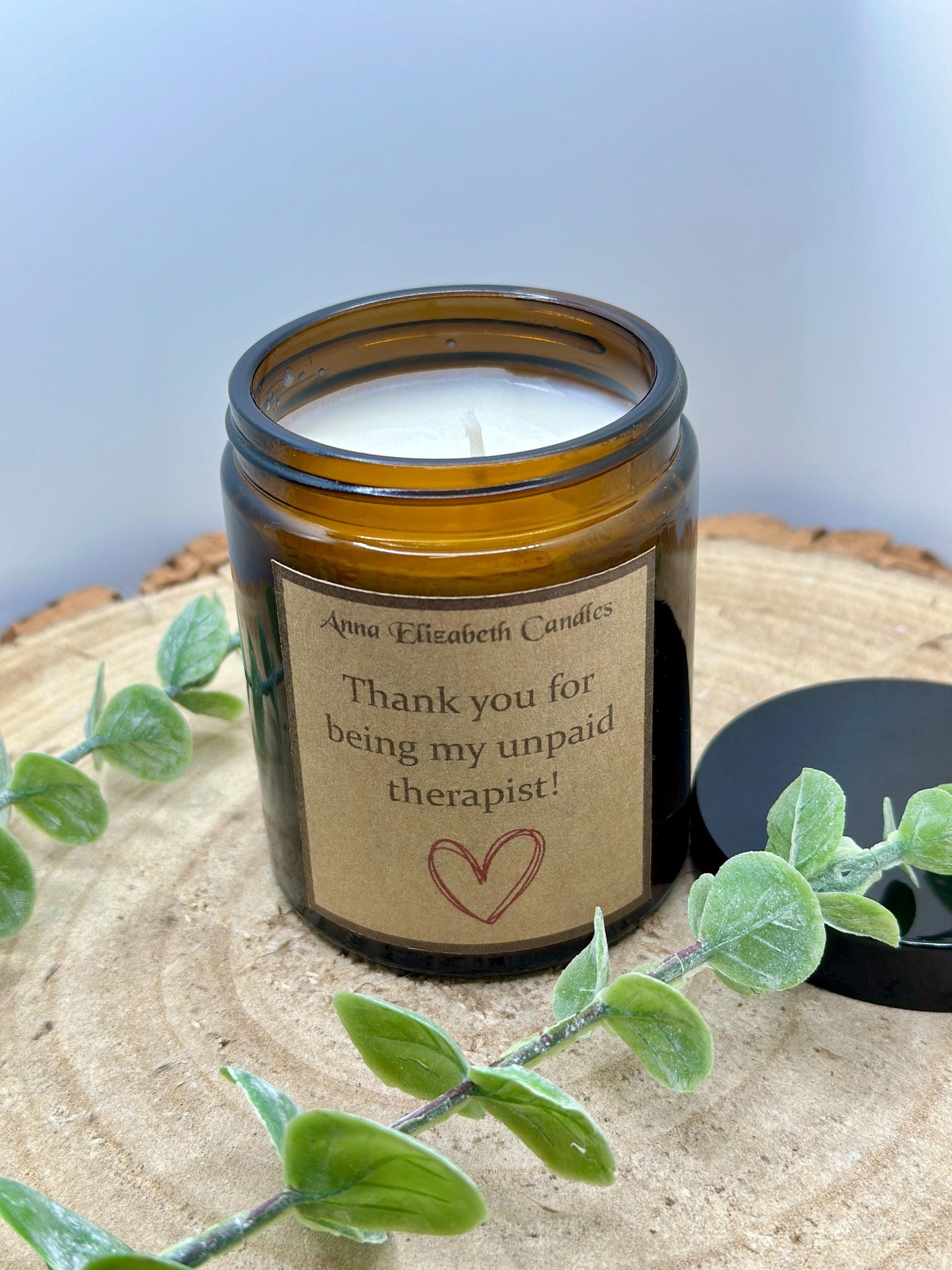 Thank you for being my unpaid therapist Candle, Funny Soy Wax Candles, Scented Candle Gifts, Gifts for a friend, Funny Gifts,