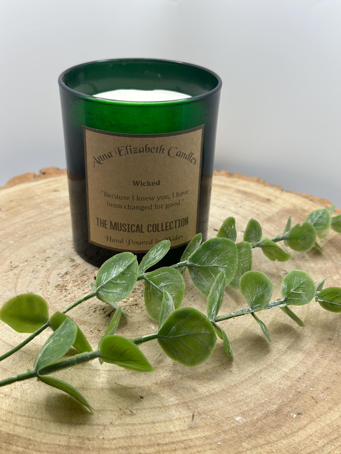 Wicked Musical Themed Candle, Scented Soy Wax Candle, Candles for Musical Lovers, Handmade in Wales, Gifts for Theatre Lovers