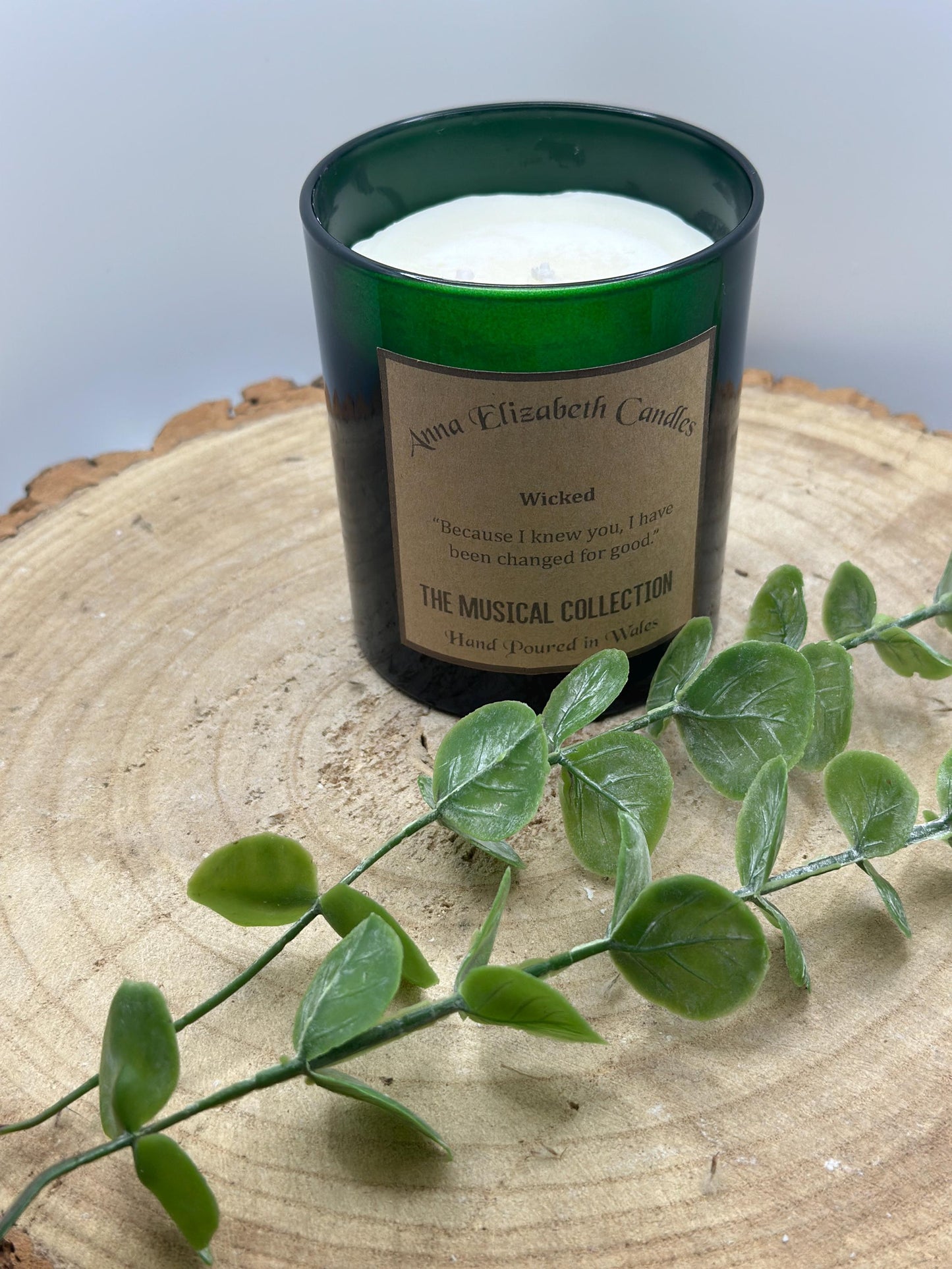 Wicked Musical Themed Candle, Scented Soy Wax Candle, Candles for Musical Lovers, Handmade in Wales, Gifts for Theatre Lovers