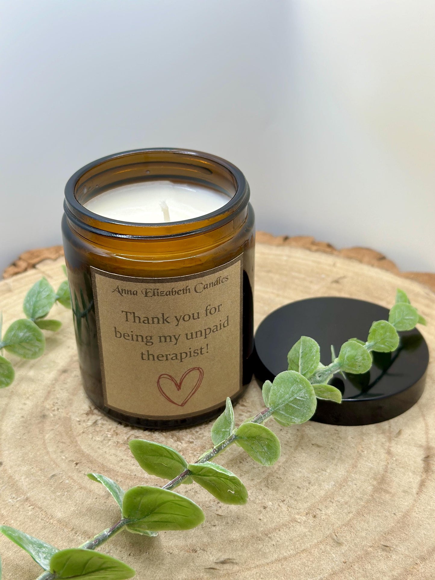 Thank you for being my unpaid therapist Candle, Funny Soy Wax Candles, Scented Candle Gifts, Gifts for a friend, Funny Gifts,