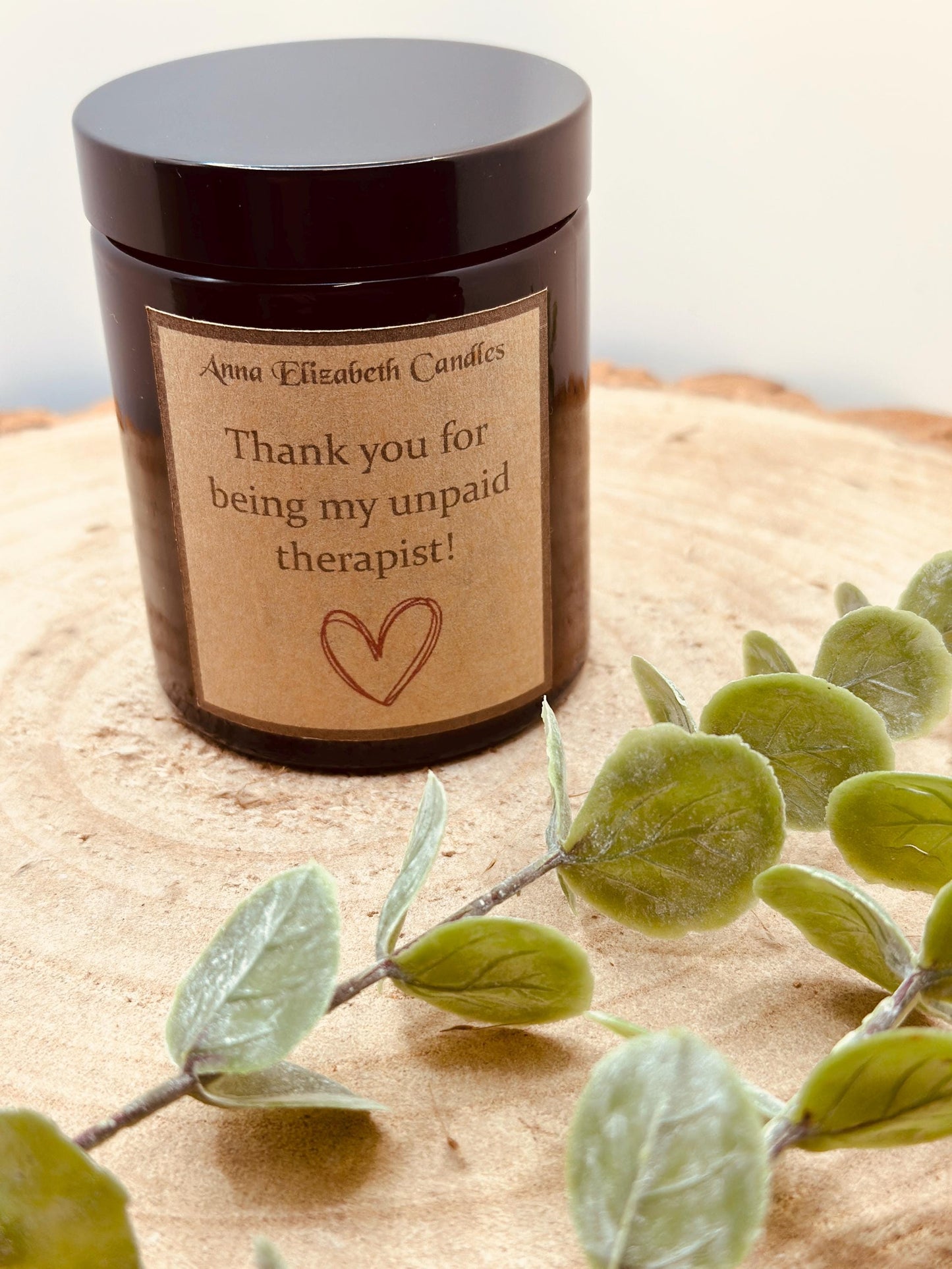 Thank you for being my unpaid therapist Candle, Funny Soy Wax Candles, Scented Candle Gifts, Gifts for a friend, Funny Gifts,