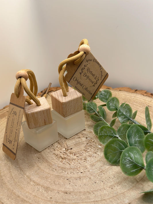 Set of 2, Handcrafted Car Air Freshener, Long Lasting Home Fragrance, Natural Fragrance, Original Collection Scents, Glass Air Freshener