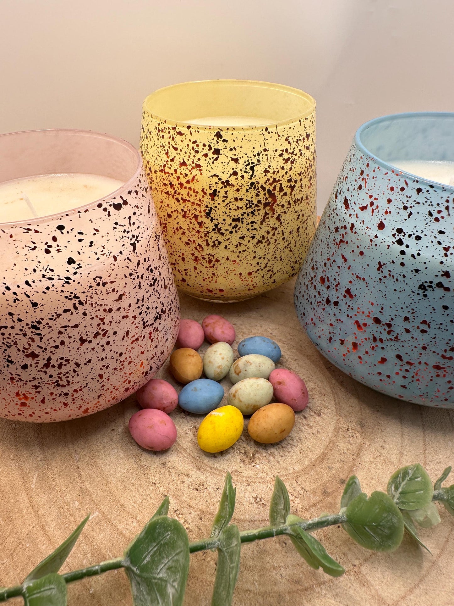 Easter Candles, Mini Egg Candle, Chocolate Scented Candle, Soy Wax Candles, Blue Mini Egg Candle