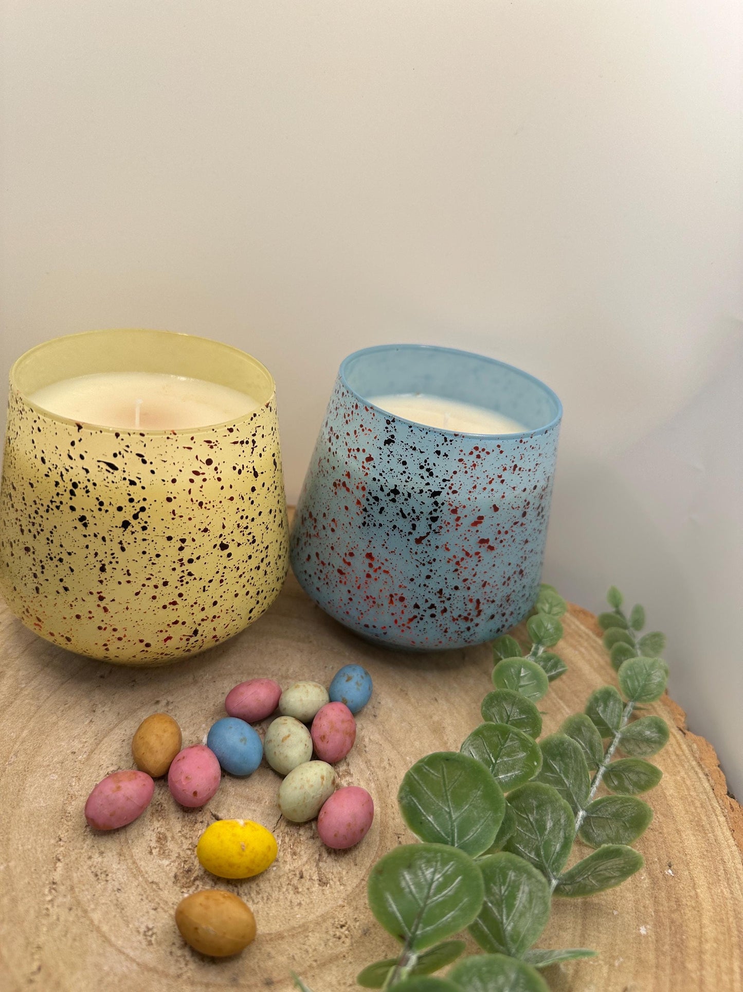 Easter Candles, Mini Egg Candle, Chocolate Scented Candle, Soy Wax Candles, Blue Mini Egg Candle
