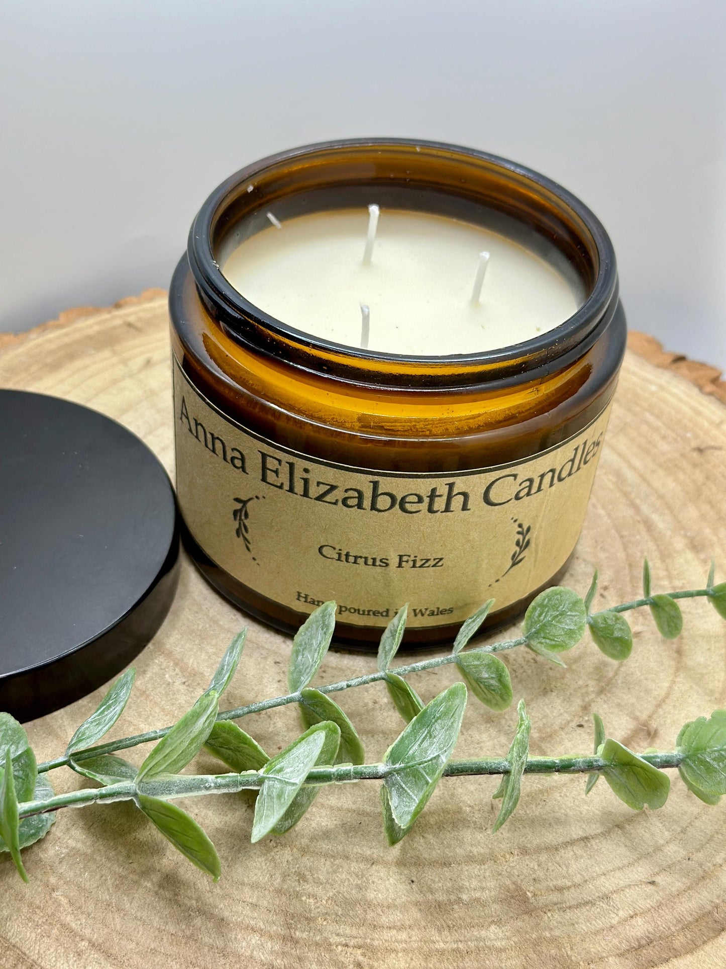 Mystery Scent Amber Candle: Hand-Poured Olive Wax - Lucky Dip