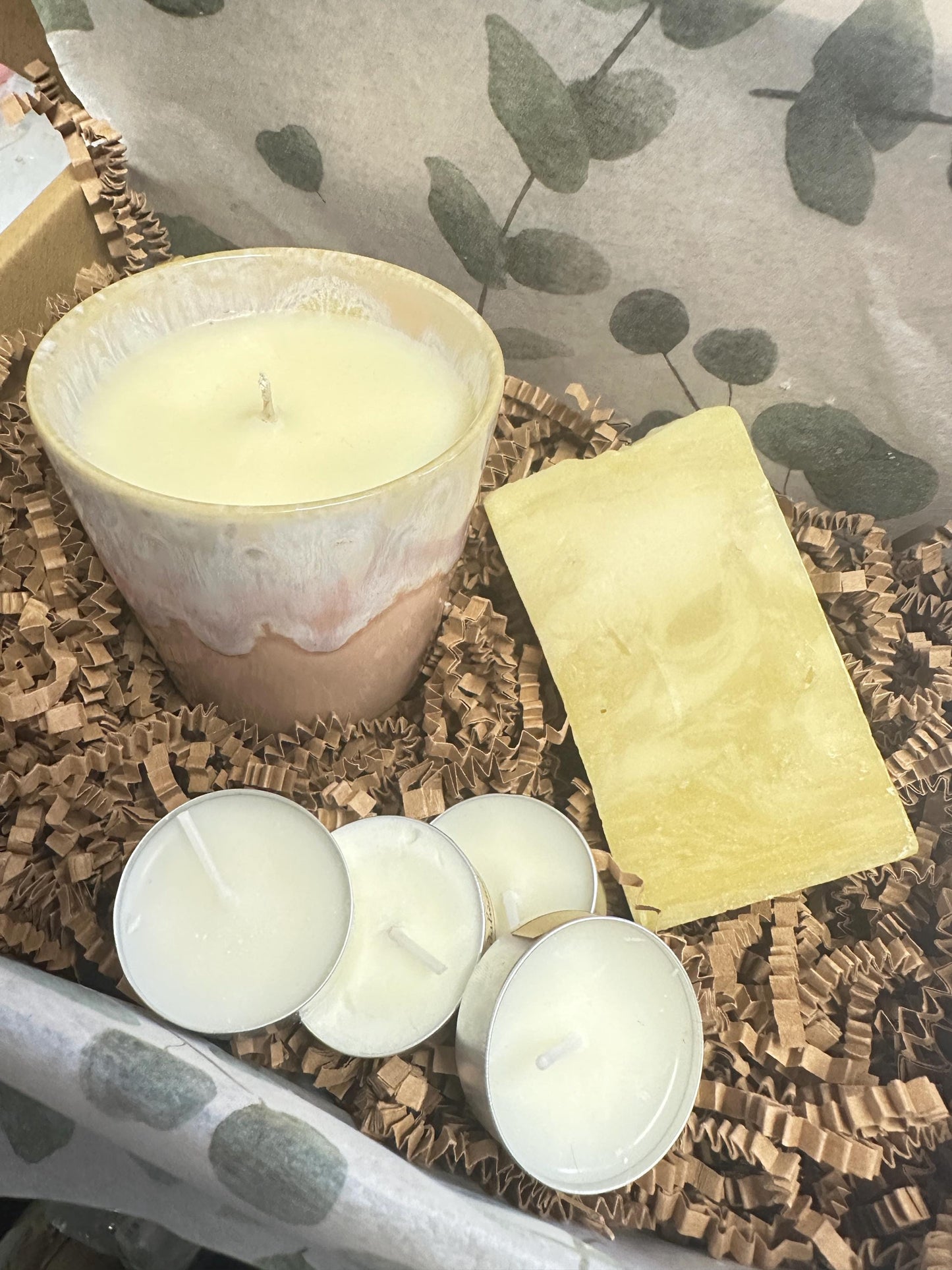Box of Positivity, Uplifting Wellness Gift Set, Candle & Argan Oil Soap, Gifts to Uplift, Wellness Collection