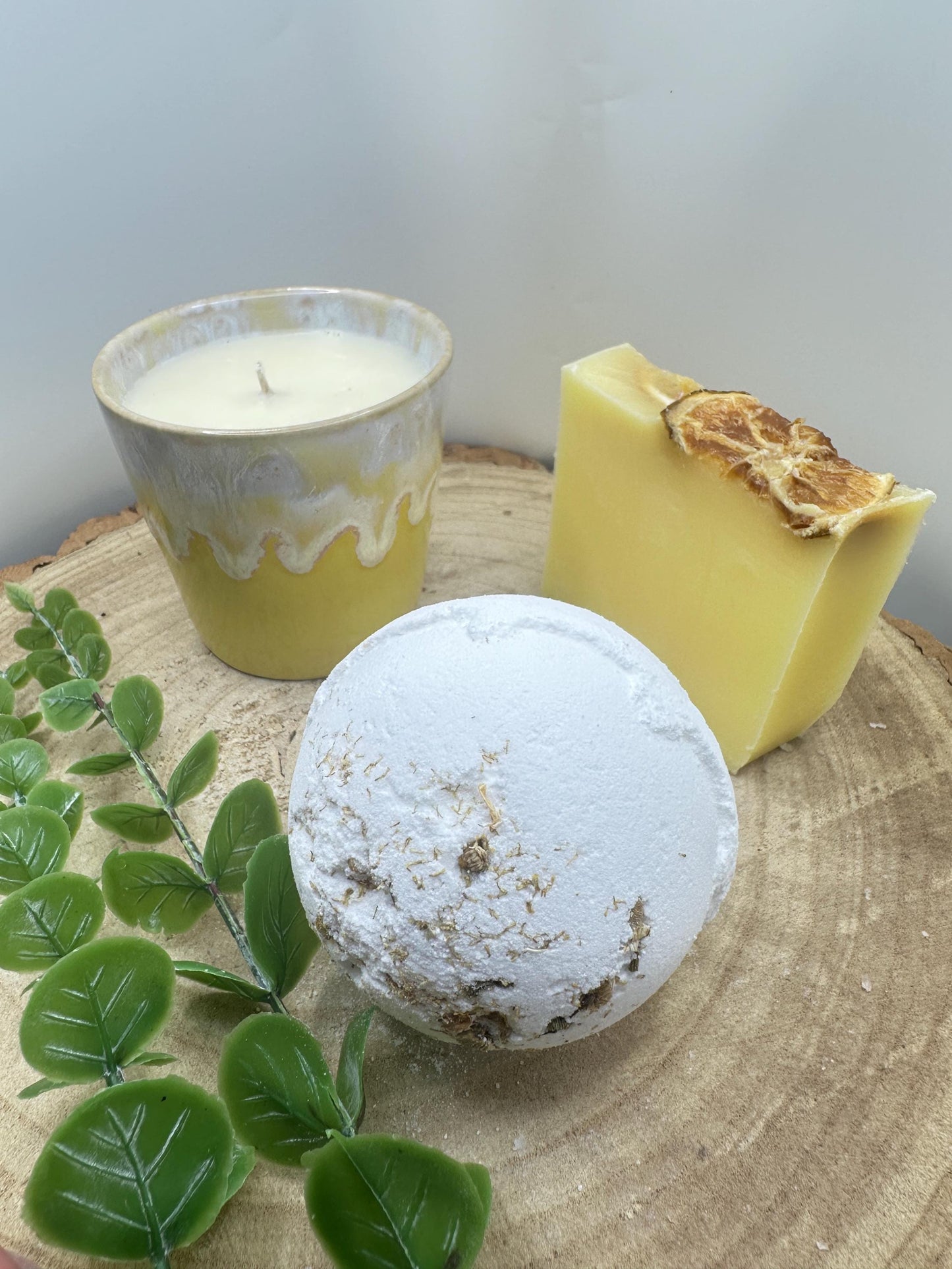 Box of Energy, Invigorating Wellness Set, Candle, Energise Bath Bomb & Sunshine Soap