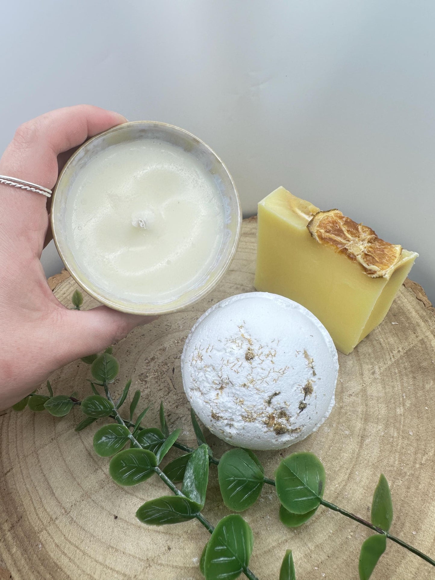 Box of Energy, Invigorating Wellness Set, Candle, Energise Bath Bomb & Sunshine Soap