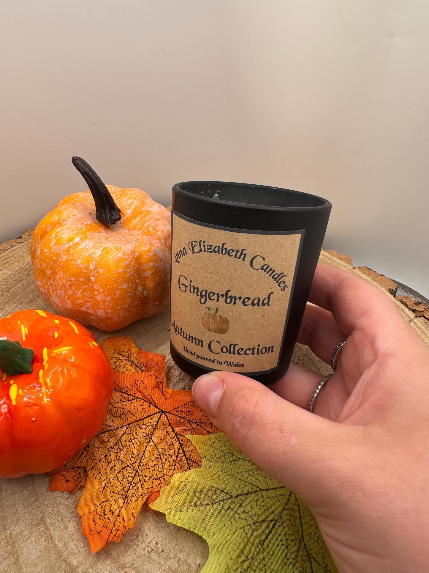 Mini Autumn Candles, Olive Wax Seasonal Candle, Toasted Marshmallow, Pumpkin Spice, Witches Brew & Gingerbread Scented Candles