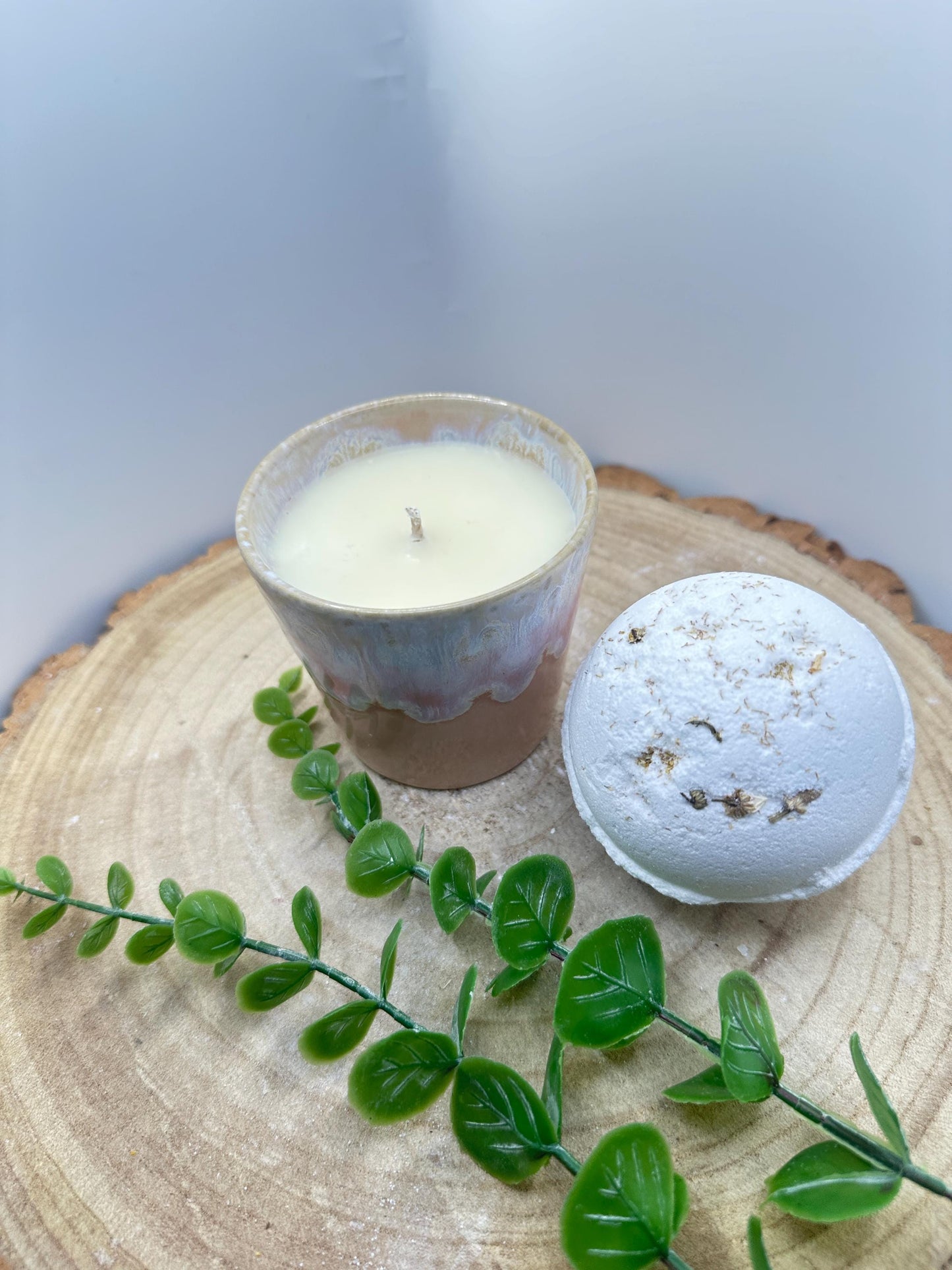 Box of Positivity, Candle & Revive Bath Bomb Gift Set, Uplifting Wellness Set