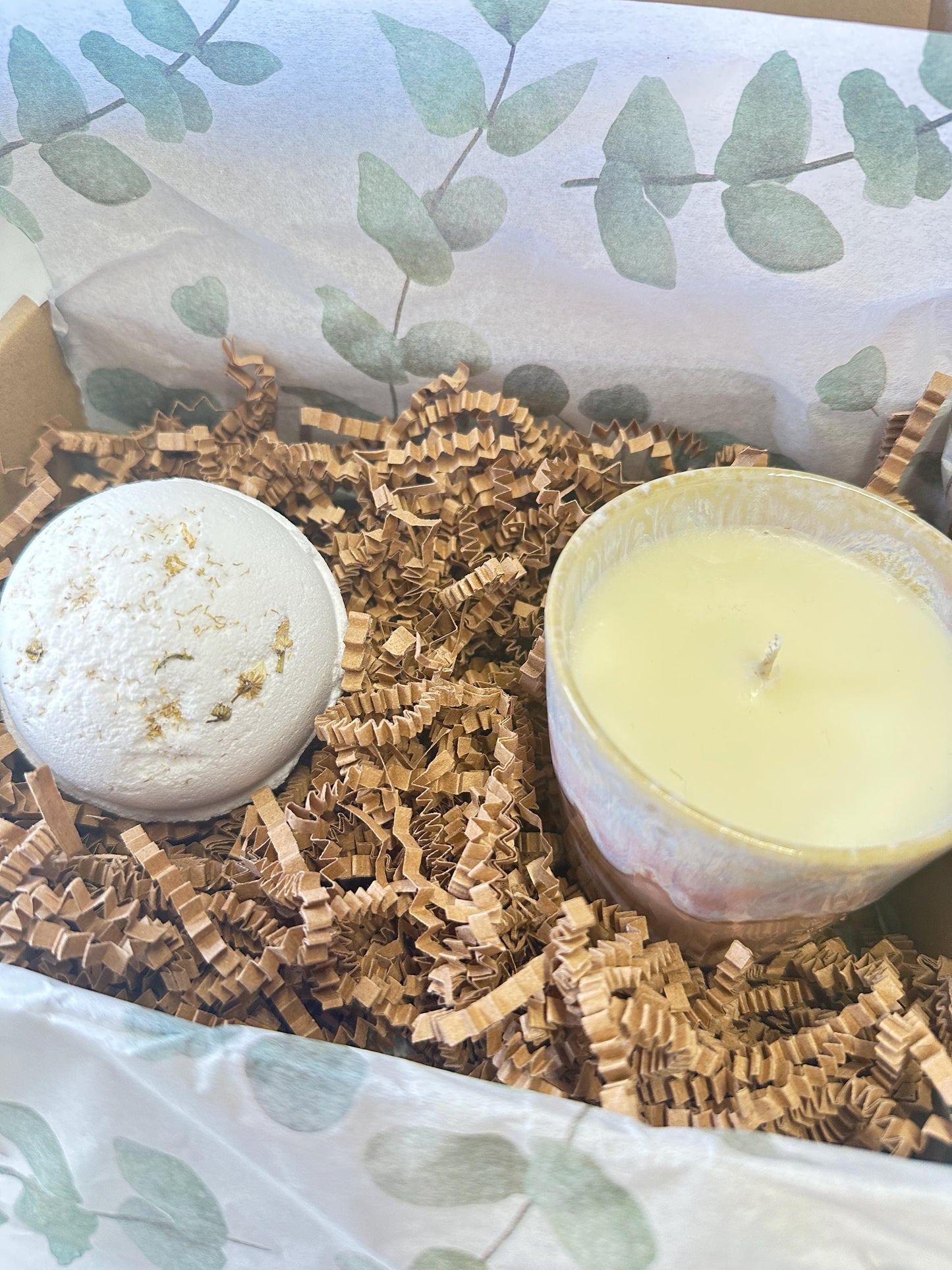 Box of Positivity, Candle & Bath Bomb Gift Set, Pamper Gift, Birthday or Pick-Me-Up Gift