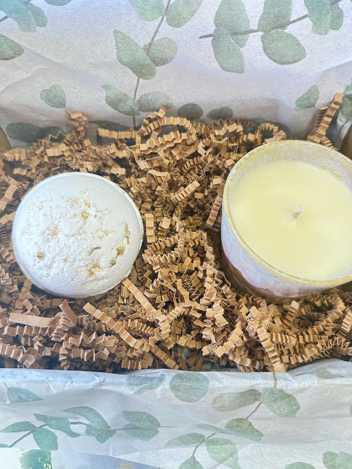 Box of Positivity, Candle & Bath Bomb Gift Set, Pamper Gift, Birthday or Pick-Me-Up Gift