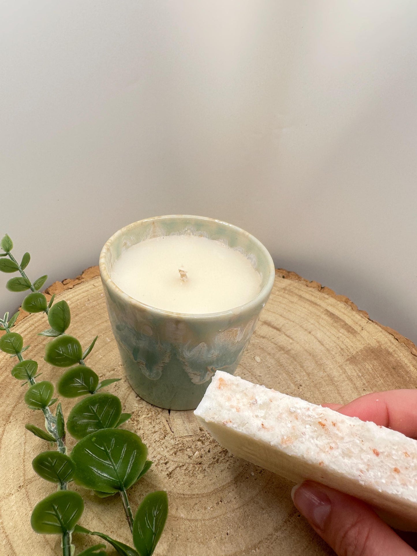 Box of Calm, Wellness Gift Set with Pot of Calm Candle & Himalayan Salt Soap, Relaxation and Self-Care