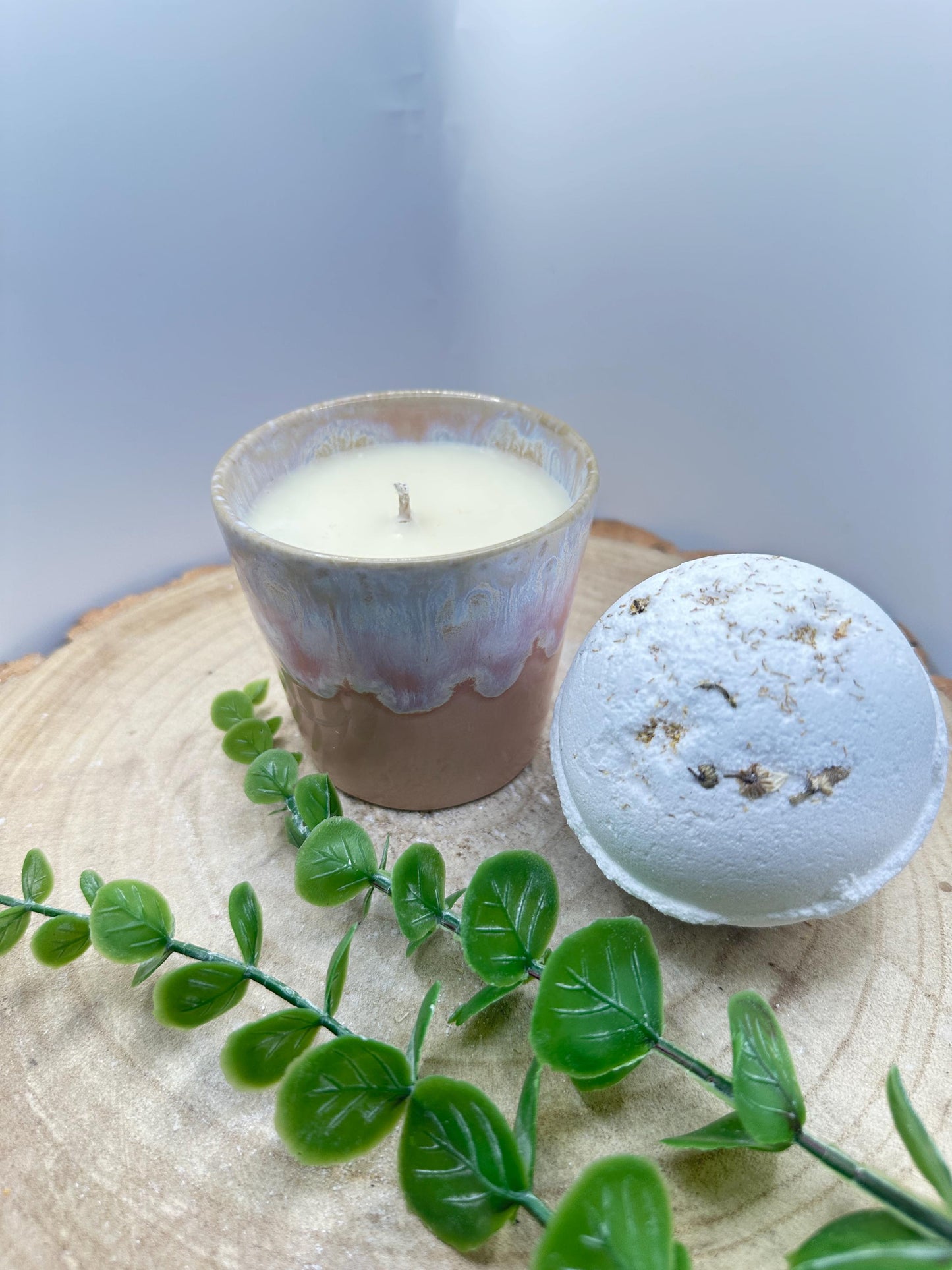 Box of Positivity, Candle & Revive Bath Bomb Gift Set, Uplifting Wellness Set