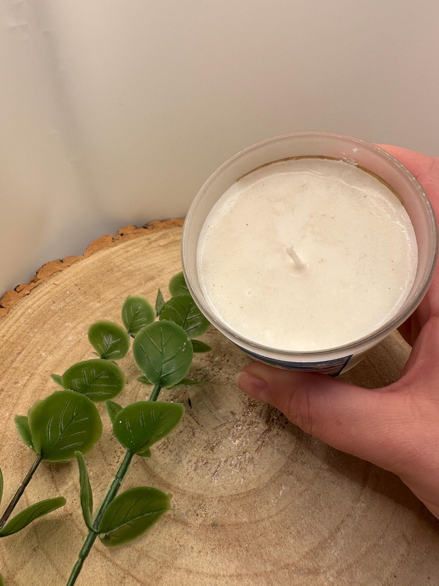 Greek Islands Travel Candle, Vanilla & Patchouli Scented Candle, Hand Poured Olive Wax Candle, Holiday Inspired Refillable Candle Gift