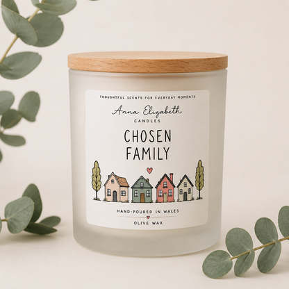 Chosen Family Candle, Best Friend Gift, Friendship Gift for Her, Sentimental Friend Gift, Bestie Birthday Gift, Gift for Special Friend,