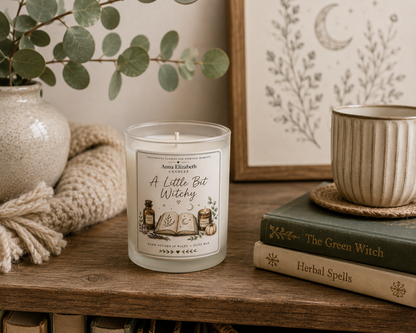 A Little Bit Witchy Candle, Witchy Gift for Her, Witch Candle, Spiritual Gift, Autumn Candle, Cosy Witch Gift, Halloween Gift