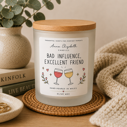 Funny Best Friend Candle, Bestie Gift, Friendship Gift for Her, Wine Lover Gift, Birthday Gift for Friend, Friend Gift, Best Friend Gift