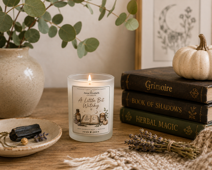 A Little Bit Witchy Candle, Witchy Gift for Her, Witch Candle, Spiritual Gift, Autumn Candle, Cosy Witch Gift, Halloween Gift
