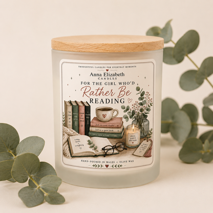 Book Lover Candle, For The Girl Who’d Rather Be Reading, Bookish Gift for Her, Bookworm Gift, Reader Candle, Gift for Book Lover