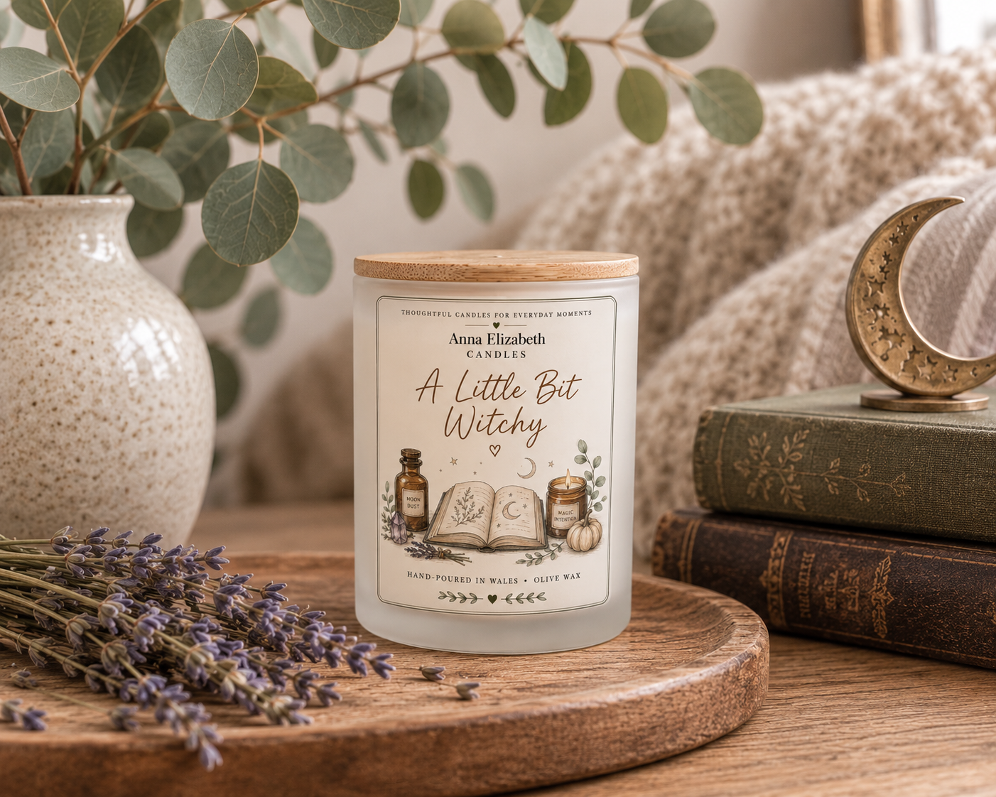 A Little Bit Witchy Candle, Witchy Gift for Her, Witch Candle, Spiritual Gift, Autumn Candle, Cosy Witch Gift, Halloween Gift