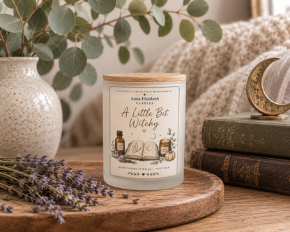 A Little Bit Witchy Candle, Witchy Gift for Her, Witch Candle, Spiritual Gift, Autumn Candle, Cosy Witch Gift, Halloween Gift