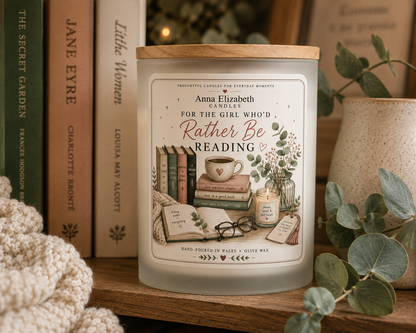 Book Lover Candle, For The Girl Who’d Rather Be Reading, Bookish Gift for Her, Bookworm Gift, Reader Candle, Gift for Book Lover