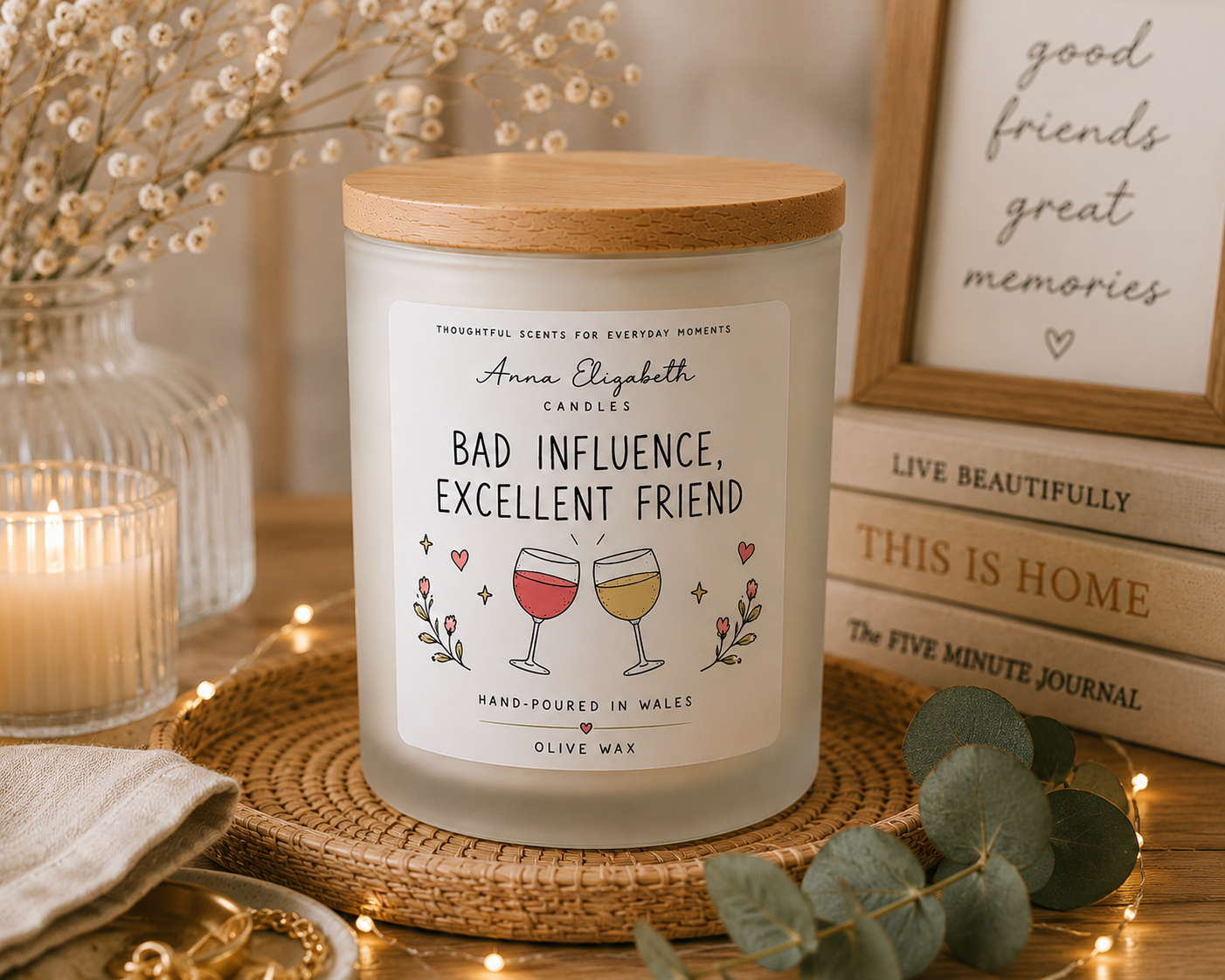 Funny Best Friend Candle, Bestie Gift, Friendship Gift for Her, Wine Lover Gift, Birthday Gift for Friend, Friend Gift, Best Friend Gift