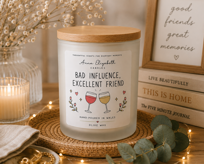 Funny Best Friend Candle, Bestie Gift, Friendship Gift for Her, Wine Lover Gift, Birthday Gift for Friend, Friend Gift, Best Friend Gift