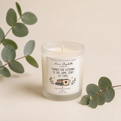 Friendship Candle Gift for Best Friend, Thanks for Listening to the Same Story 47 Times, Bestie Birthday Gift, Friendship Gift for Her