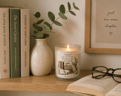 Book Lover Candle, For The Girl Who’d Rather Be Reading, Bookish Gift for Her, Bookworm Gift, Reader Candle, Gift for Book Lover