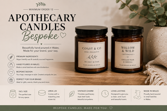 Amber Apothecary Candles | Bespoke Branding, Private Label & Bulk Orders
