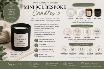 9cl Bespoke Candles, Custom Logo & Private Label Candles