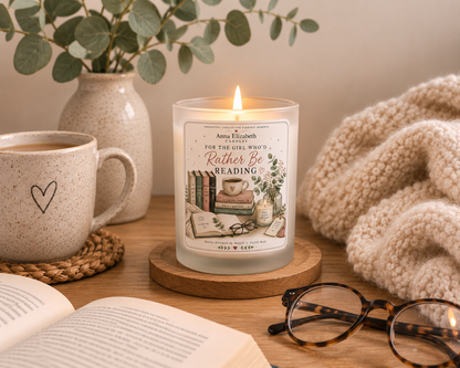 Book Lover Candle, For The Girl Who’d Rather Be Reading, Bookish Gift for Her, Bookworm Gift, Reader Candle, Gift for Book Lover