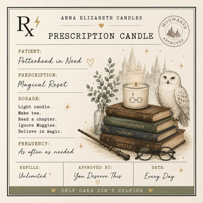 Prescription Candle, Custom Candle Gift, Funny Personalised Gift, Birthday Gift for Her, Teacher Gift, Mum Gift, New Home Candle