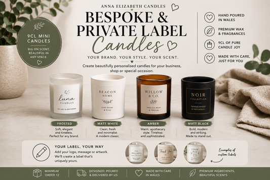 9cl Bespoke Candles, Custom Logo & Private Label Candles