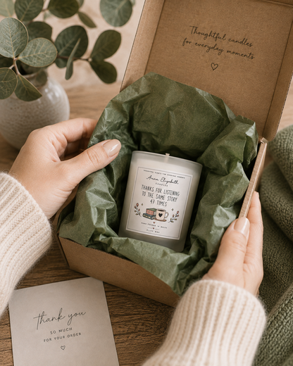 Friendship Candle Gift for Best Friend, Thanks for Listening to the Same Story 47 Times, Bestie Birthday Gift, Friendship Gift for Her