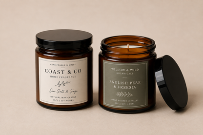 Amber Apothecary Candles | Bespoke Branding, Private Label & Bulk Orders