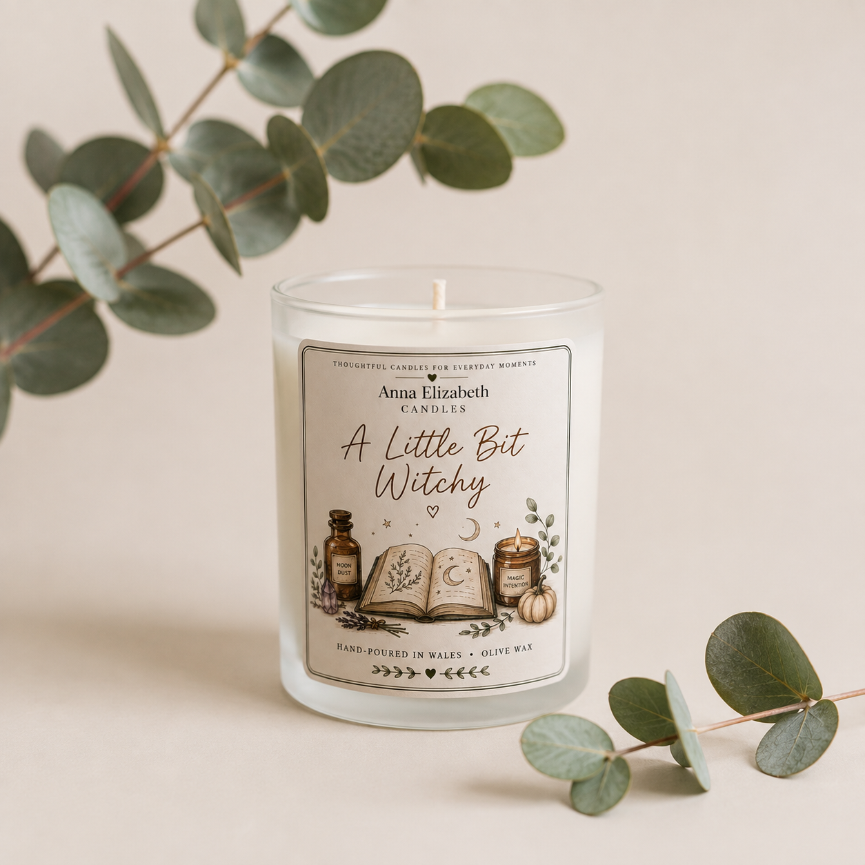 A Little Bit Witchy Candle, Witchy Gift for Her, Witch Candle, Spiritual Gift, Autumn Candle, Cosy Witch Gift, Halloween Gift