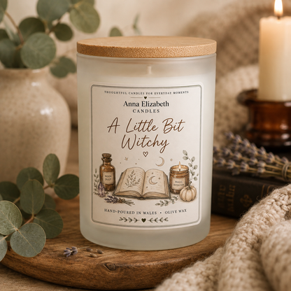A Little Bit Witchy Candle, Witchy Gift for Her, Witch Candle, Spiritual Gift, Autumn Candle, Cosy Witch Gift, Halloween Gift