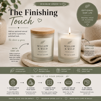 Medium 20cl Bespoke Candles | Custom Logo & Private Label