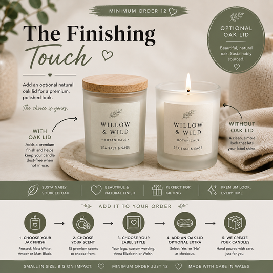 Medium 20cl Bespoke Candles | Custom Logo & Private Label