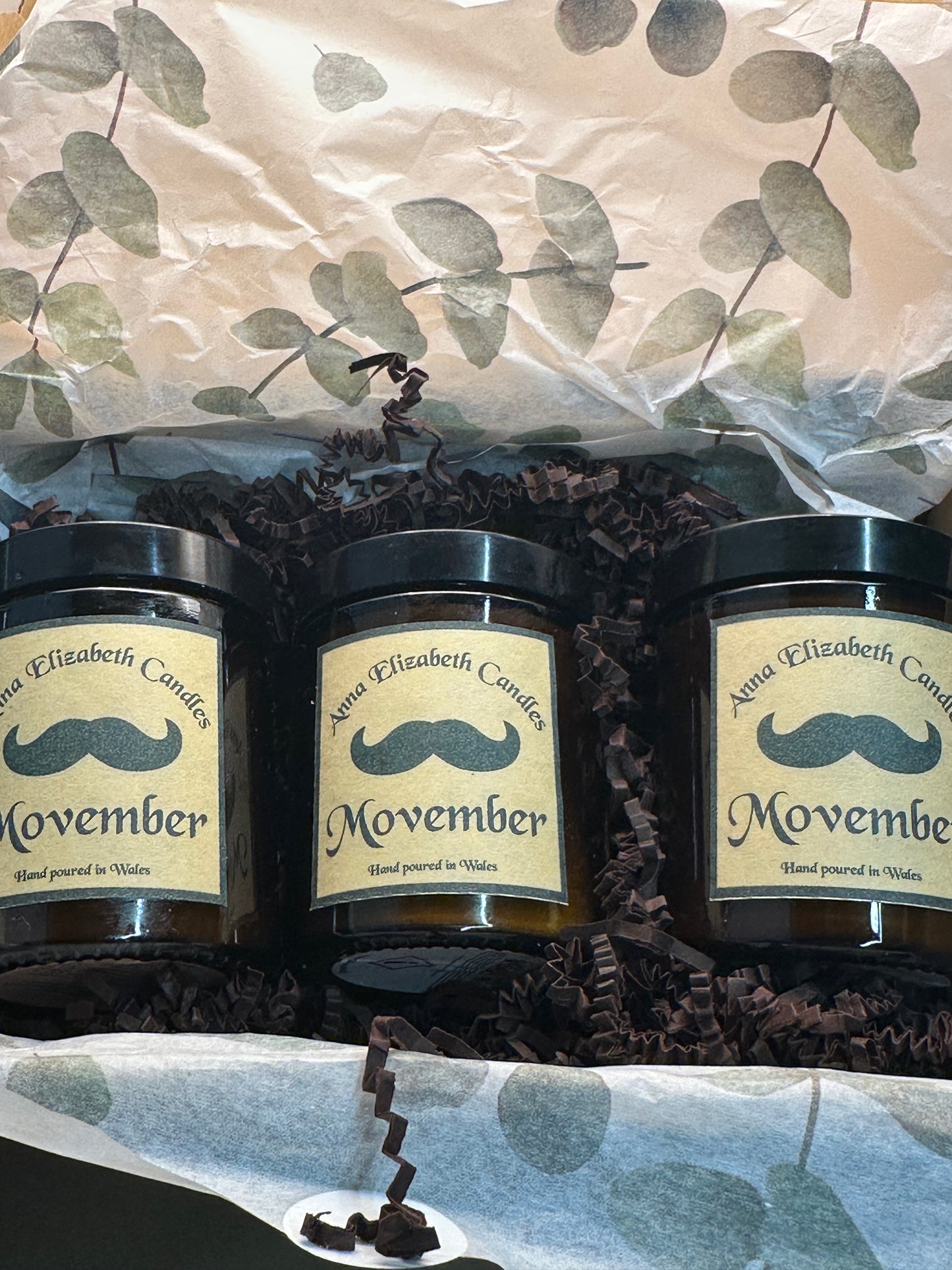 Movember Charity Candles