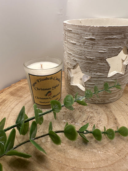 Mini Frosted Christmas Candle