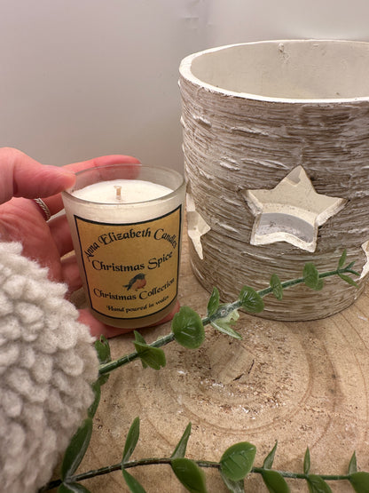 Mini Frosted Christmas Candle
