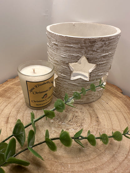 Mini Frosted Christmas Candle