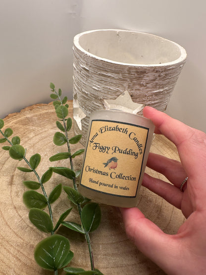 Mini Frosted Christmas Candle