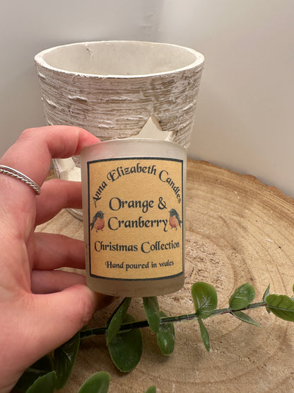 Mini Frosted Christmas Candle