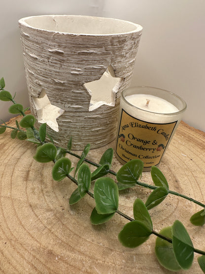 Mini Frosted Christmas Candle